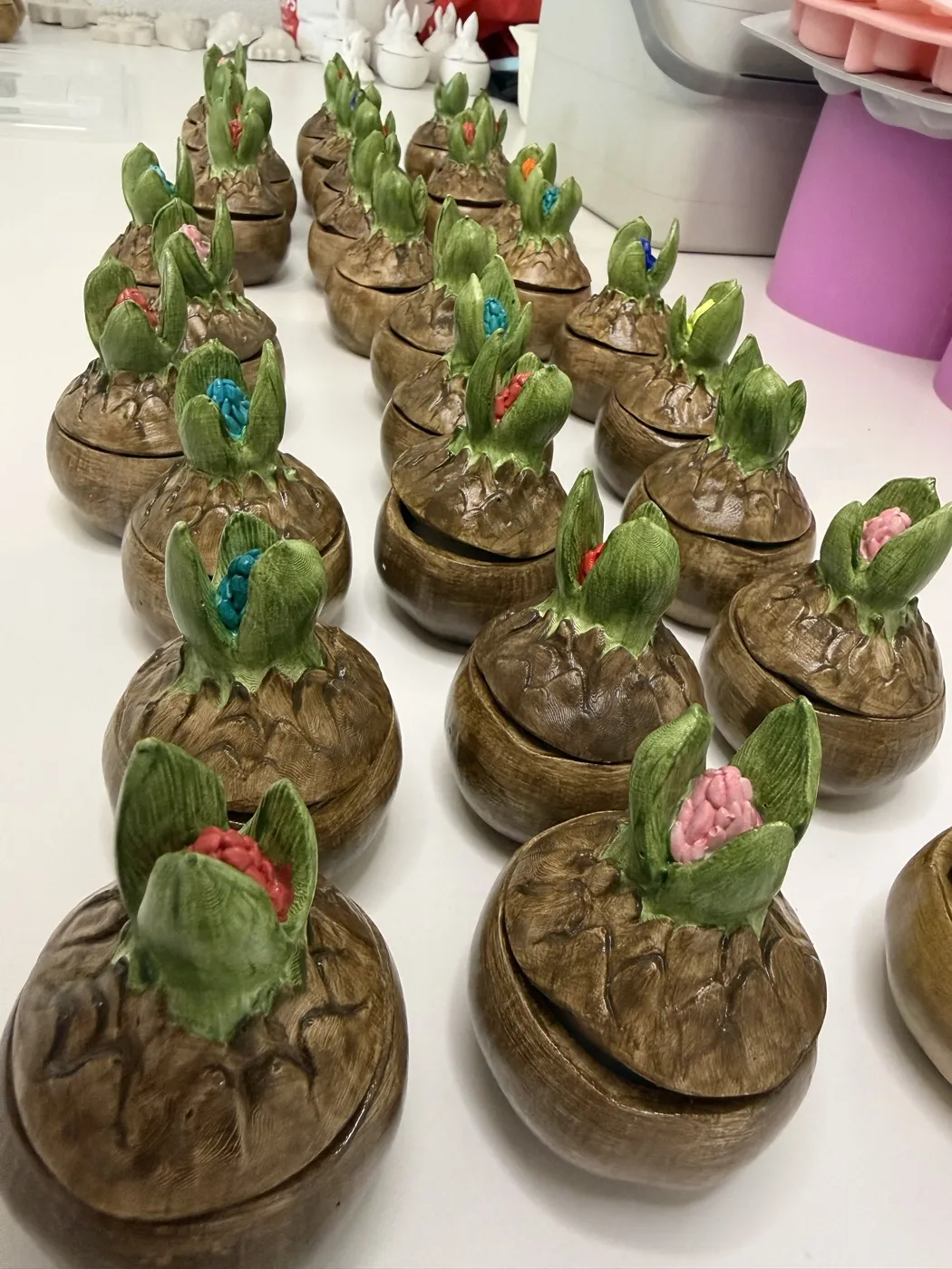 35 handgemachte Hyazinthen-Kerzen als Gastgeschenke – Emma's Lab Mettmenstetten